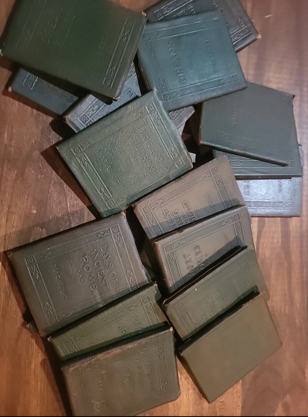100 yr Old Antique Little Leather Library Books 1920’s Redcroft Pick Your Title