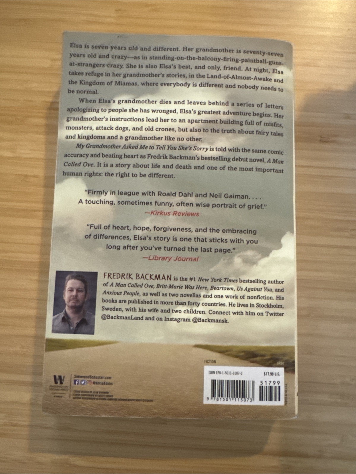 My Grandmother Asked Me to Tell You She’s Sorry : A Novel by Fredrik Backman…
