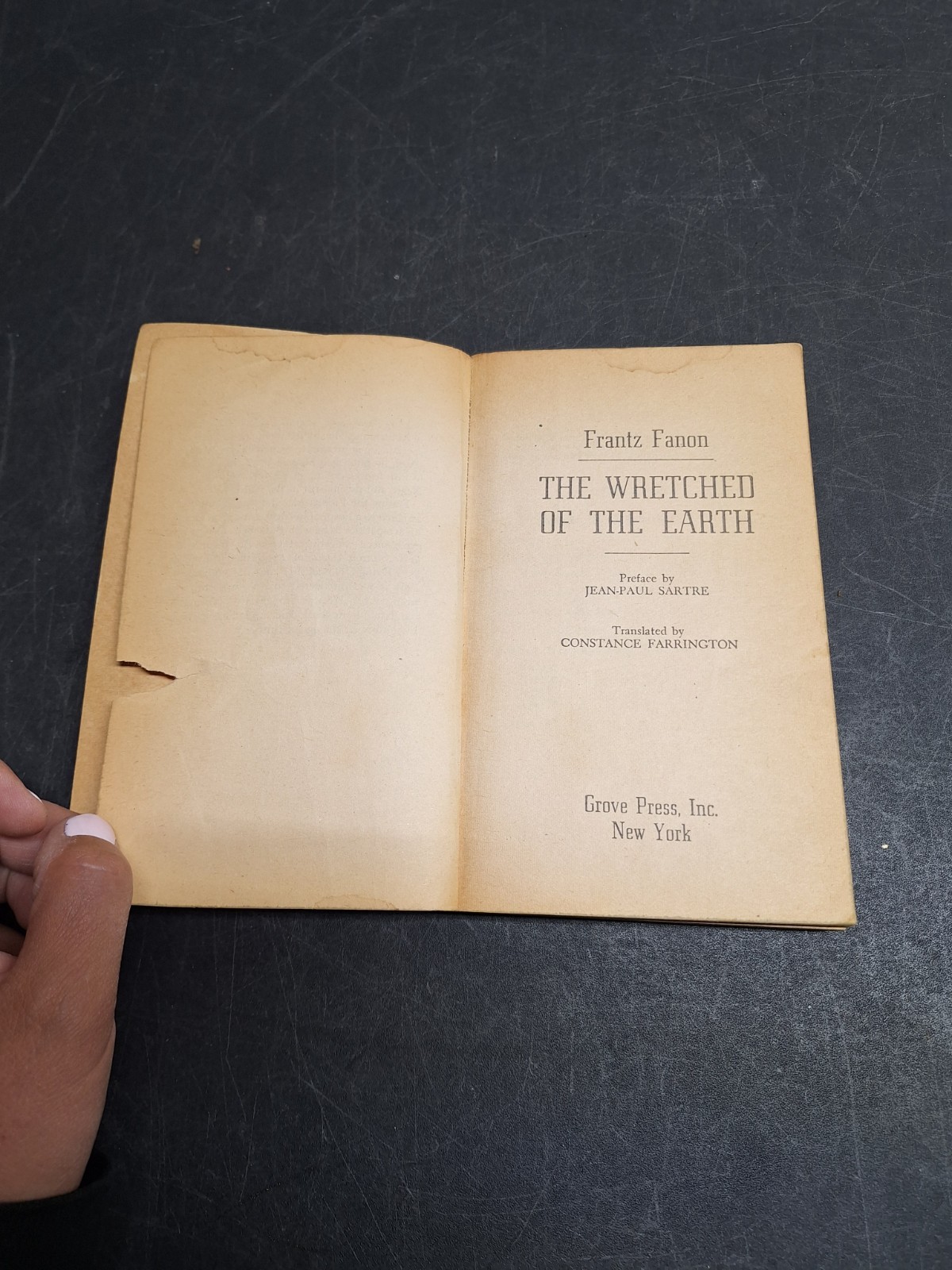 The Wretched of the Earth Frantz 1968 1st Ed PB 2nd Print Fanon Grove Press NY