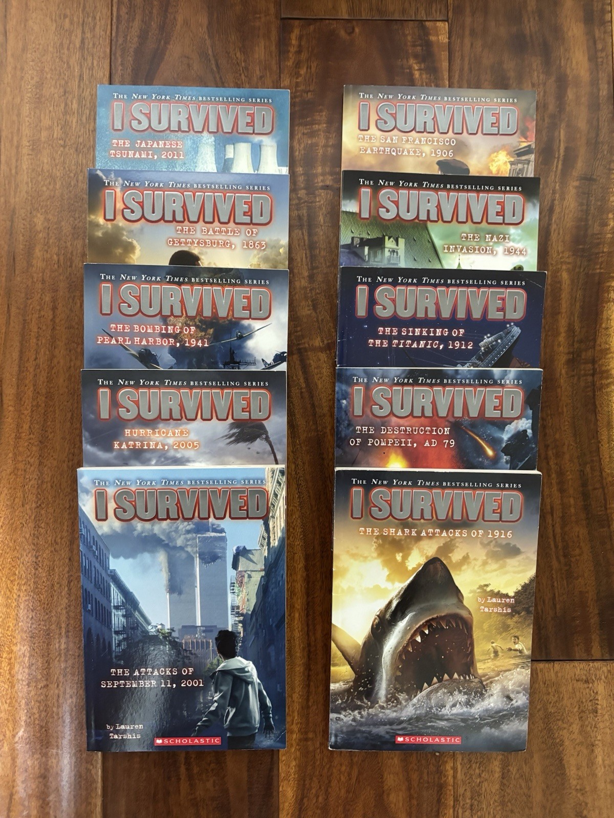 Lauren Tarshis ‘I Survived’ Paperback Series; Lot Of 10 Books, Great Condition