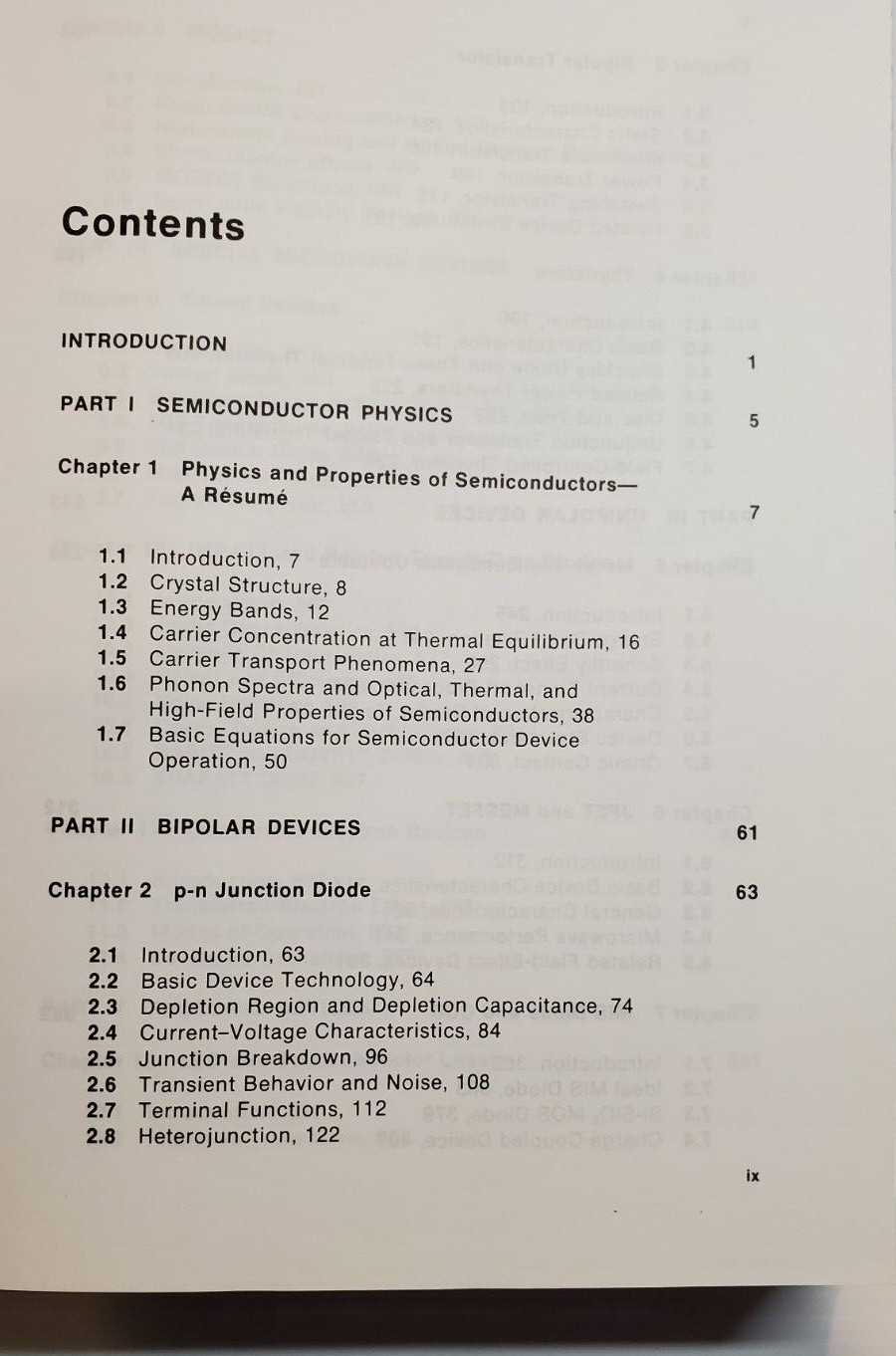 Physics of Semiconductor Devices Second Edition Hardcover Book 1981 S. M. Sze