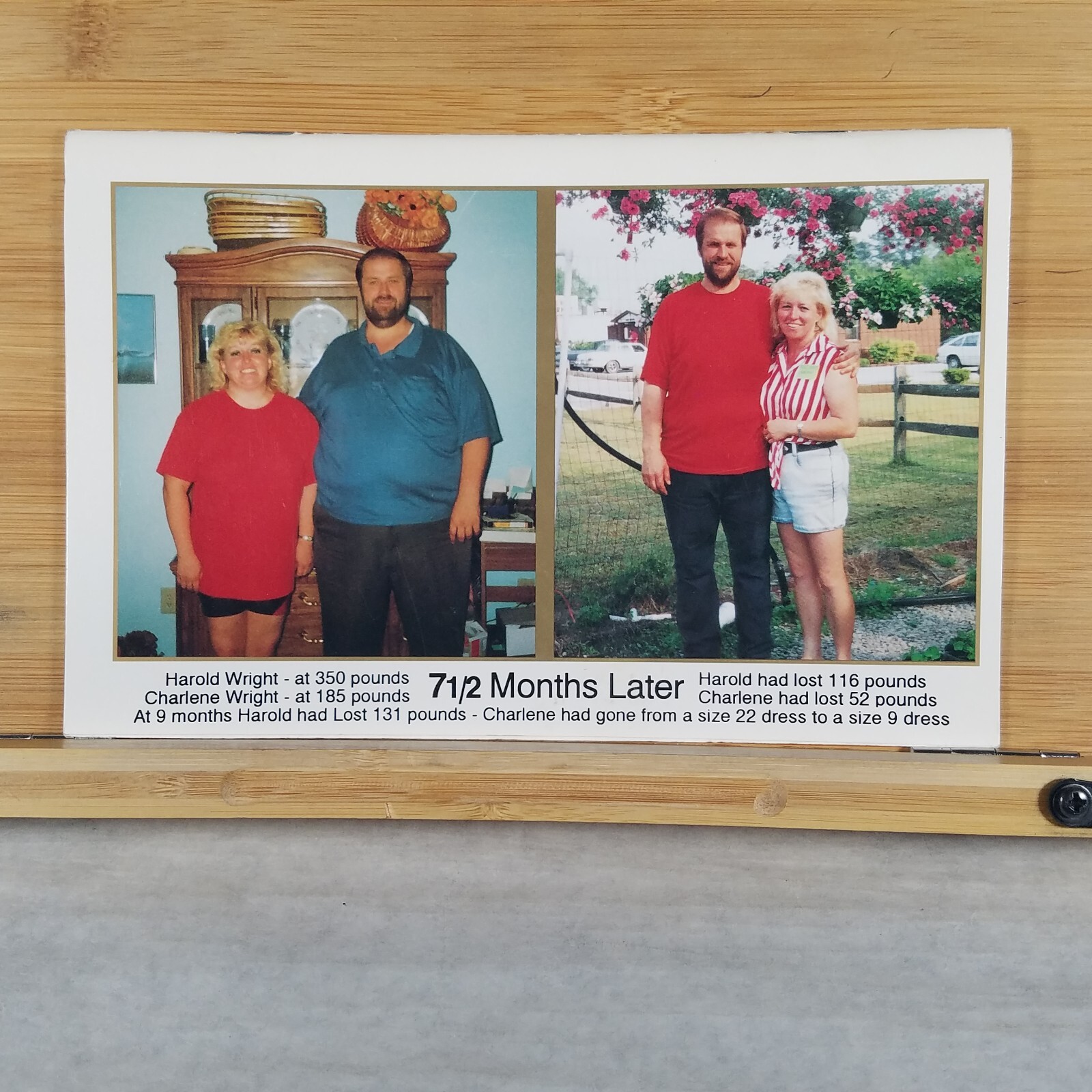 How We Lost 183 Pounds in 9 Months – 1998 Christian Softcover by Harold Wright