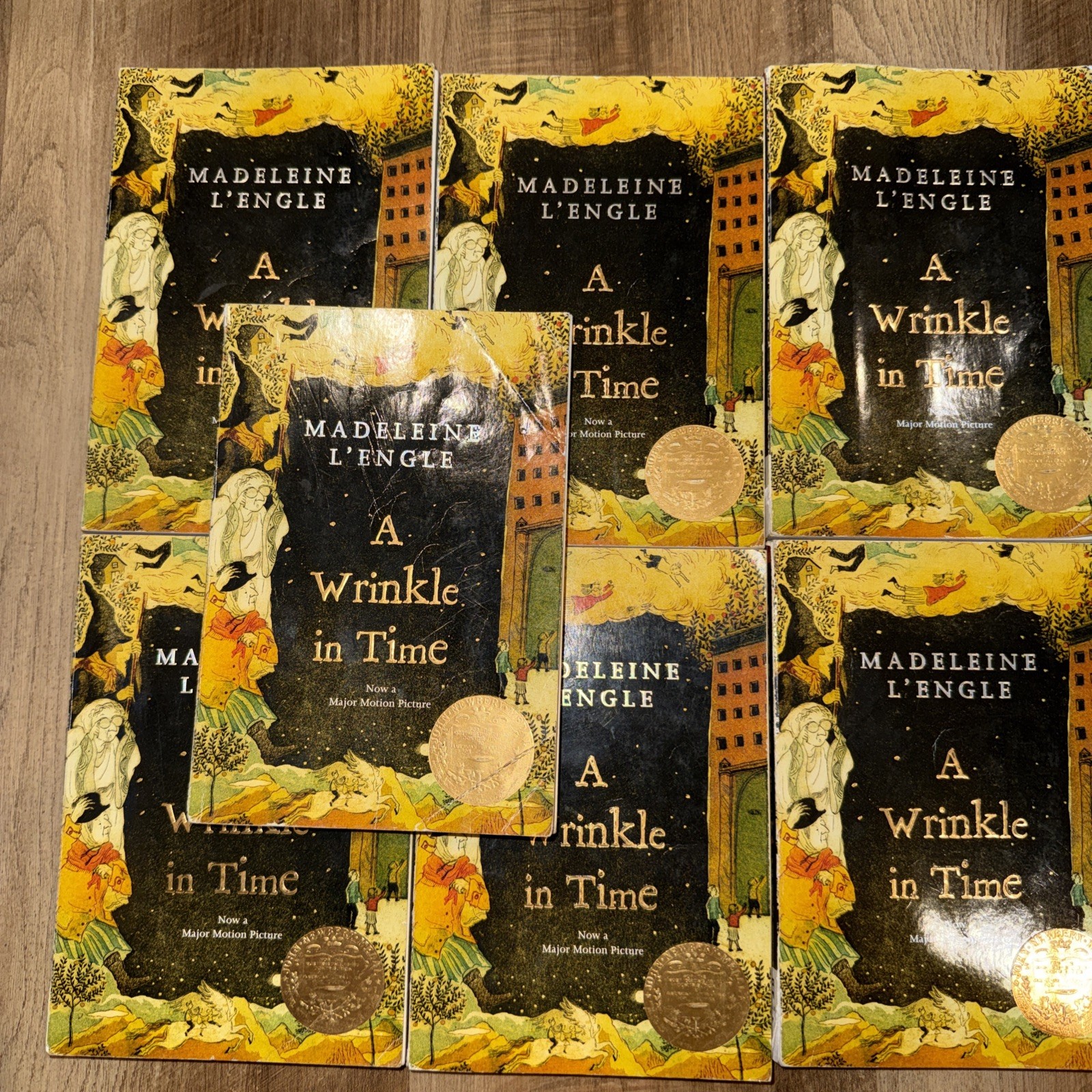 Lot of 6 A Wrinkle in Time (Time Quintet) – Paperback By Madeleine L’Engle -GOOD
