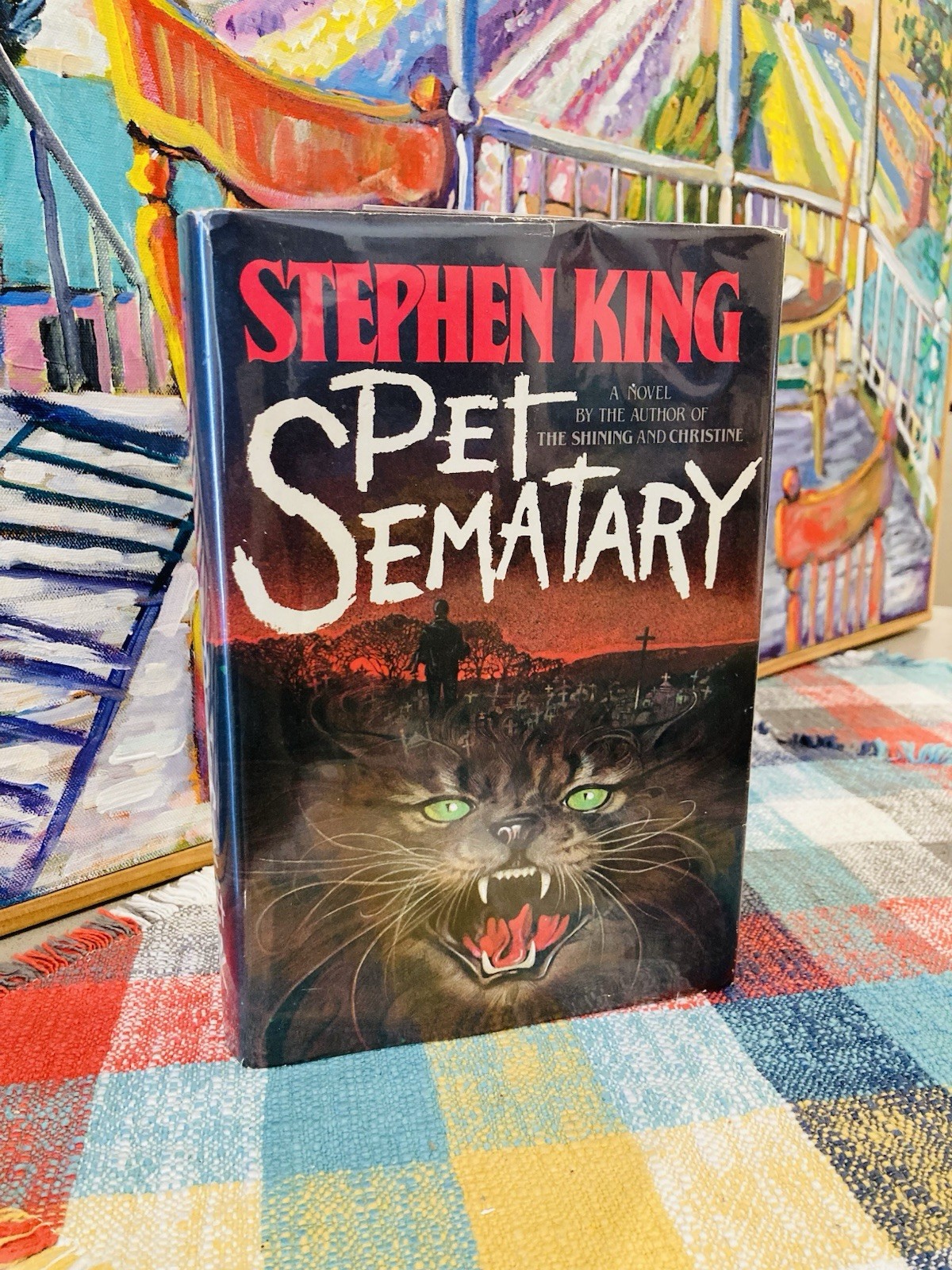 NICE!!! Stephen King Pet Sematary TRUE 1st Edition (Y38) $15.95 DOUBLEDAY