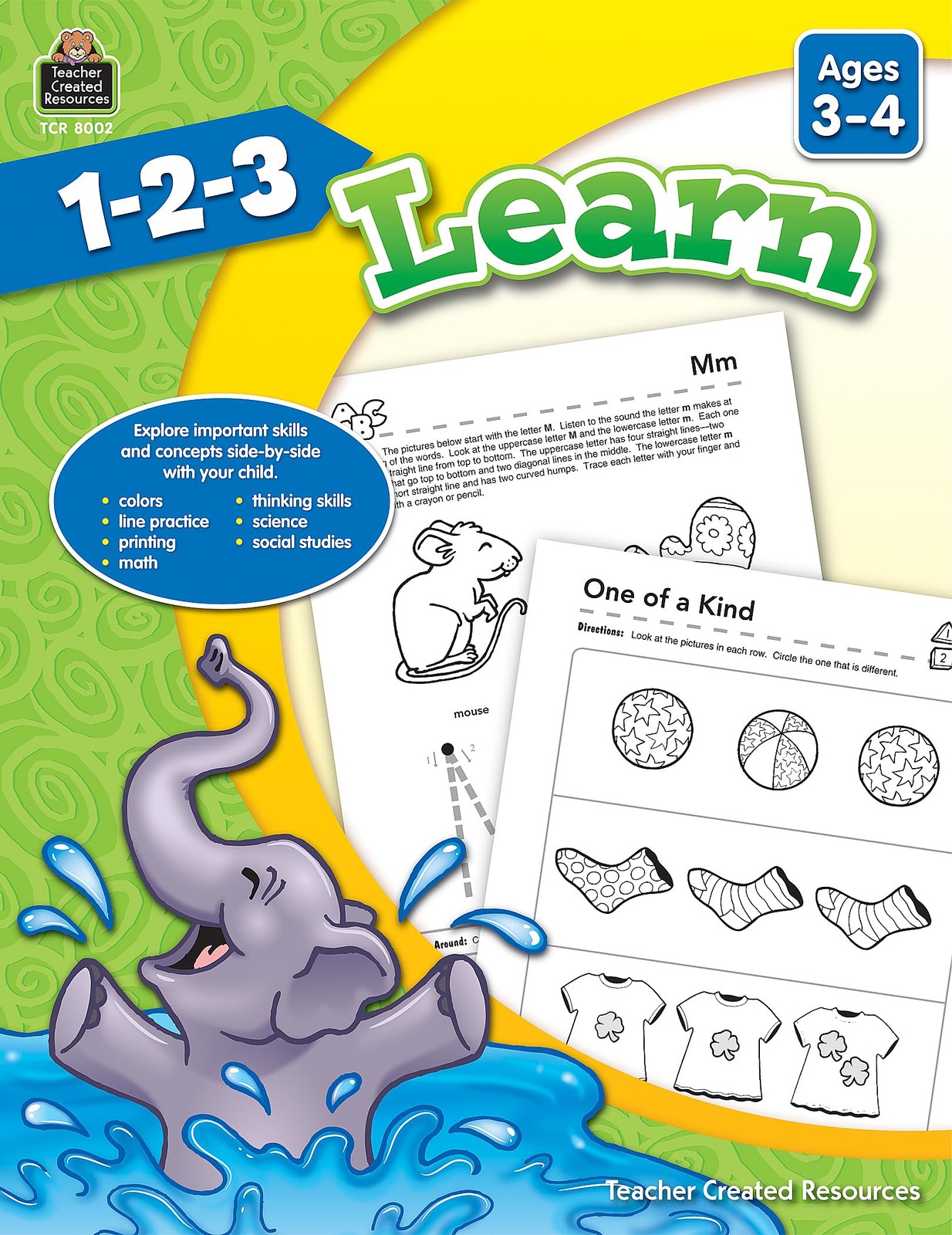 1-2-3 Learn Ages 3-4: Ages 3-4