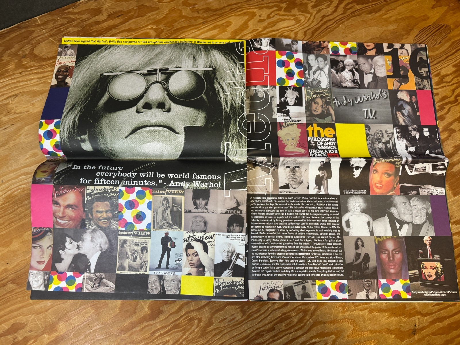 Andy Warhol by Cultura, 2005, First Edition, 30 pages tabloid-style book