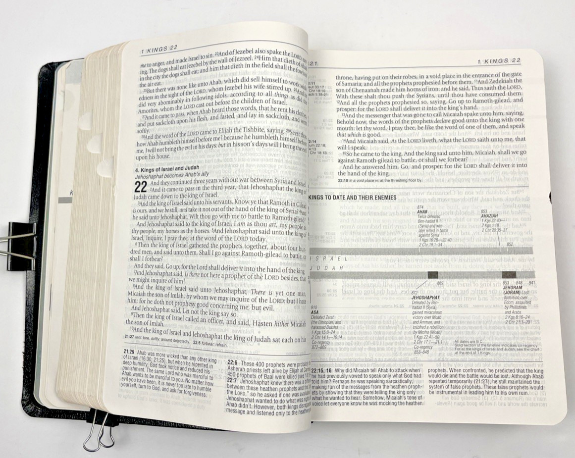 Life Application Study Bible KJV Large Print Black Bonded Leather Tyndale