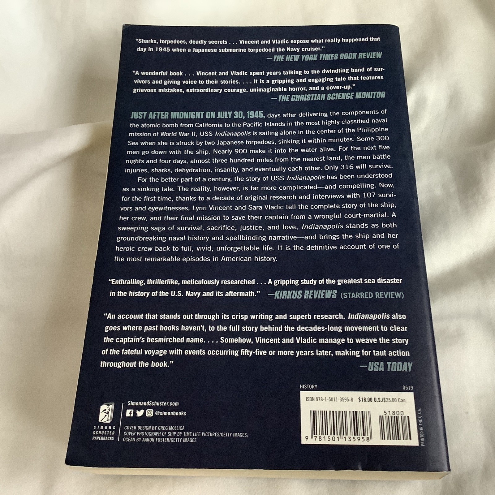 Indianapolis by Lynn Vincent & Sara Vladic (2019 Trade PB) – AS NEW!!
