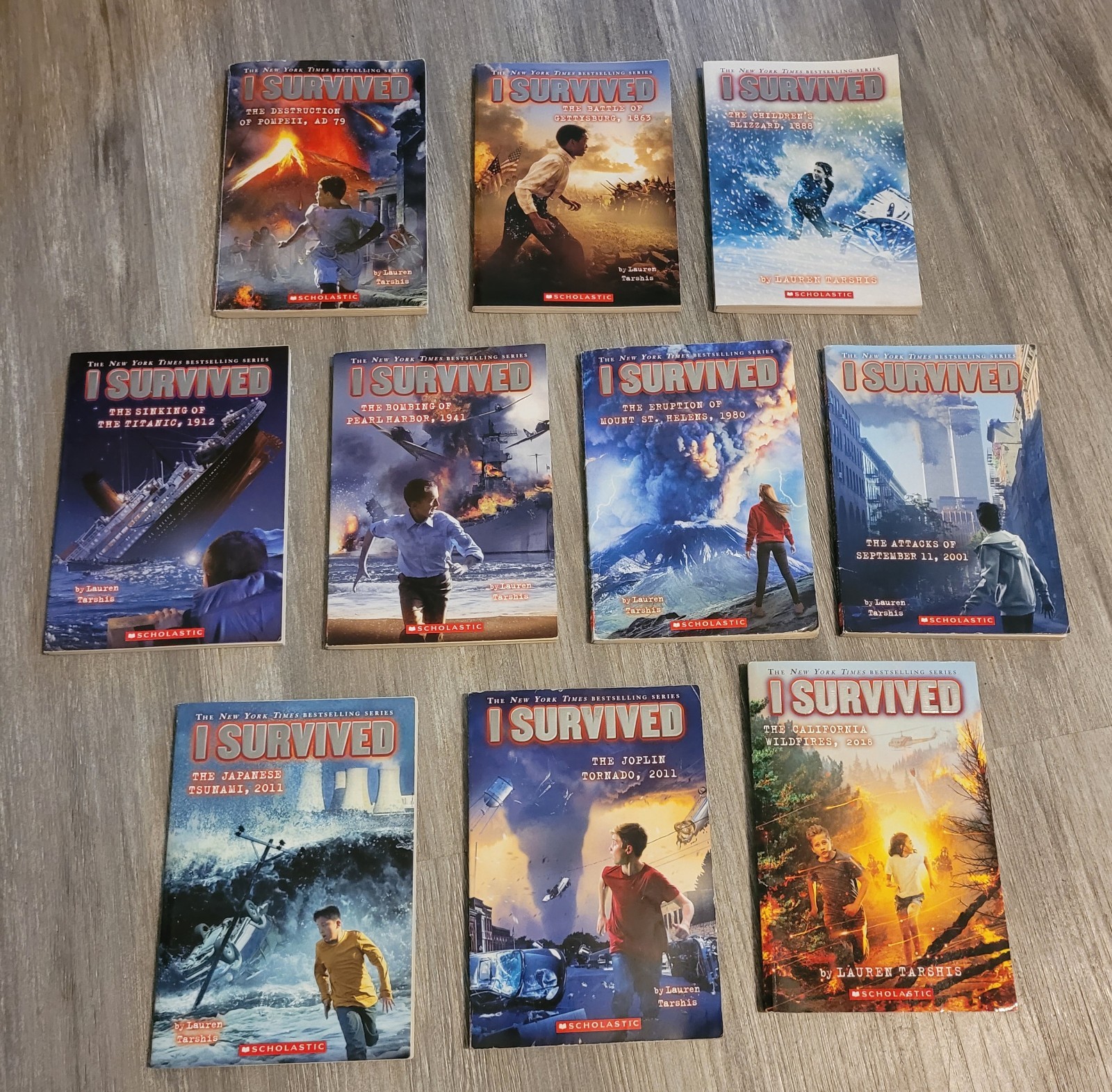 I Survived Series Lauren Tarshis Paperback – Lot of 10 Books