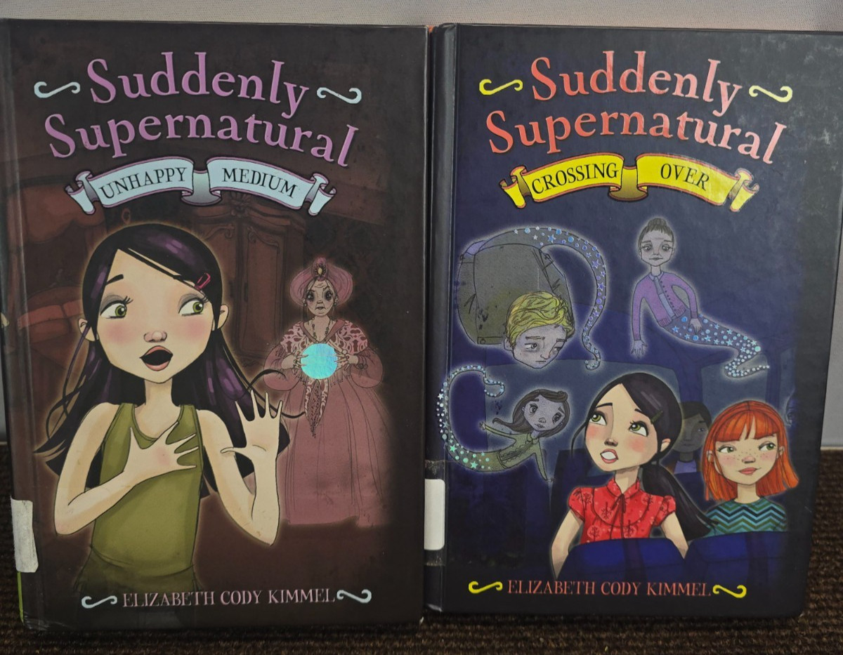 Elizabeth Cody Kimmel Book Lot of 2 Suddenly Supernatural HC Ex Library