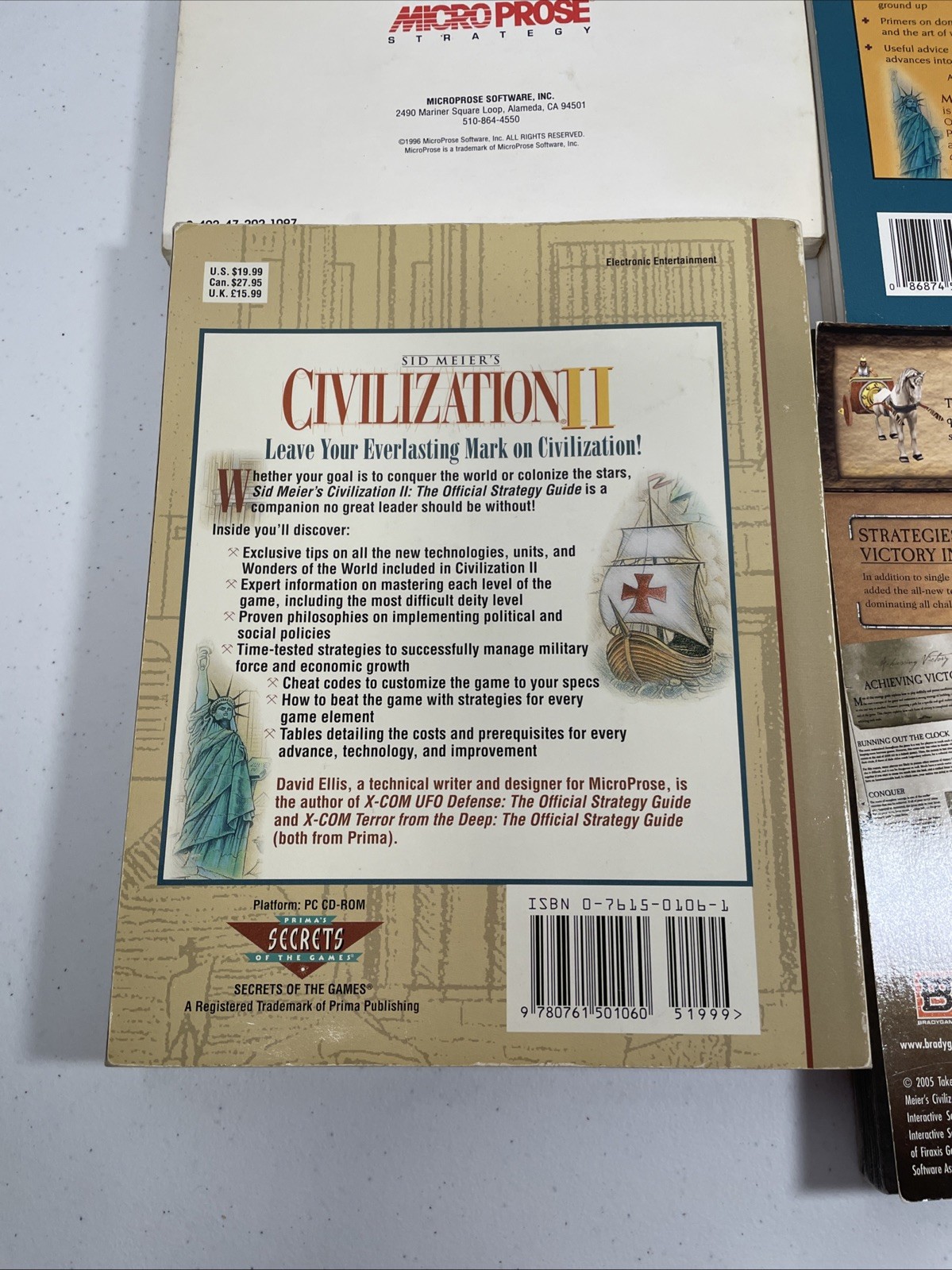 Lot of 4 Sid Meier’s Civilization Strategy Guides & Manuals PC Game Books Fair