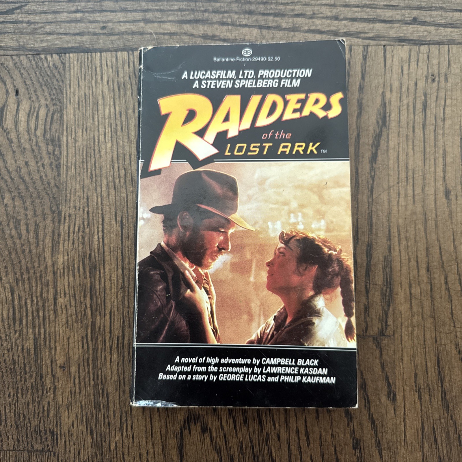 Vintage 1981 Ballantine Books Paperback Novel Raiders of the Lost Ark