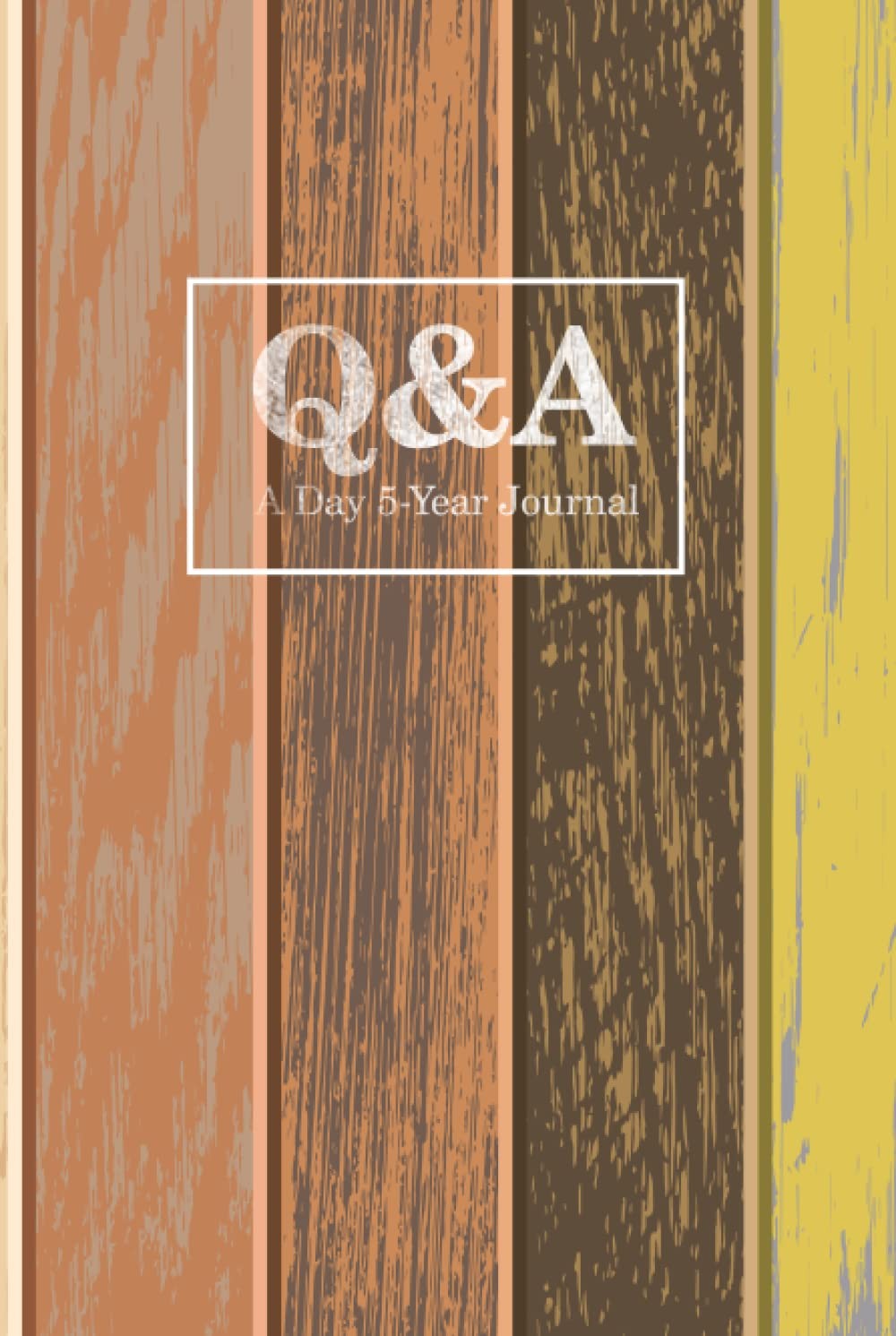 Q&A A Day 5-Year Journal: 2023 Adult Daily Planner, 6×9 inches, Brown, Beige…