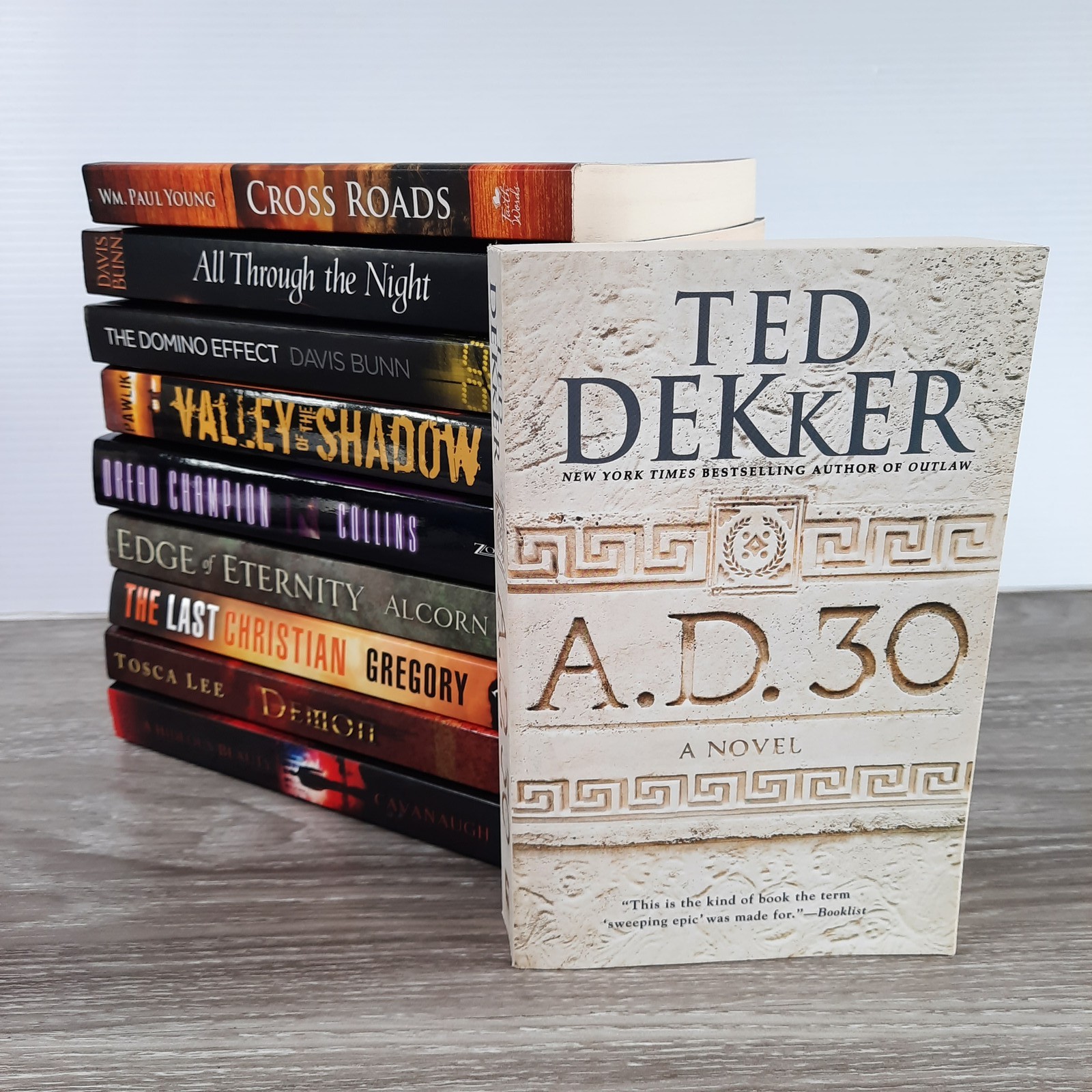 Christian Fiction Lot of 10 Trade Paperbacks Ted Dekker Wm. Paul Young Davis