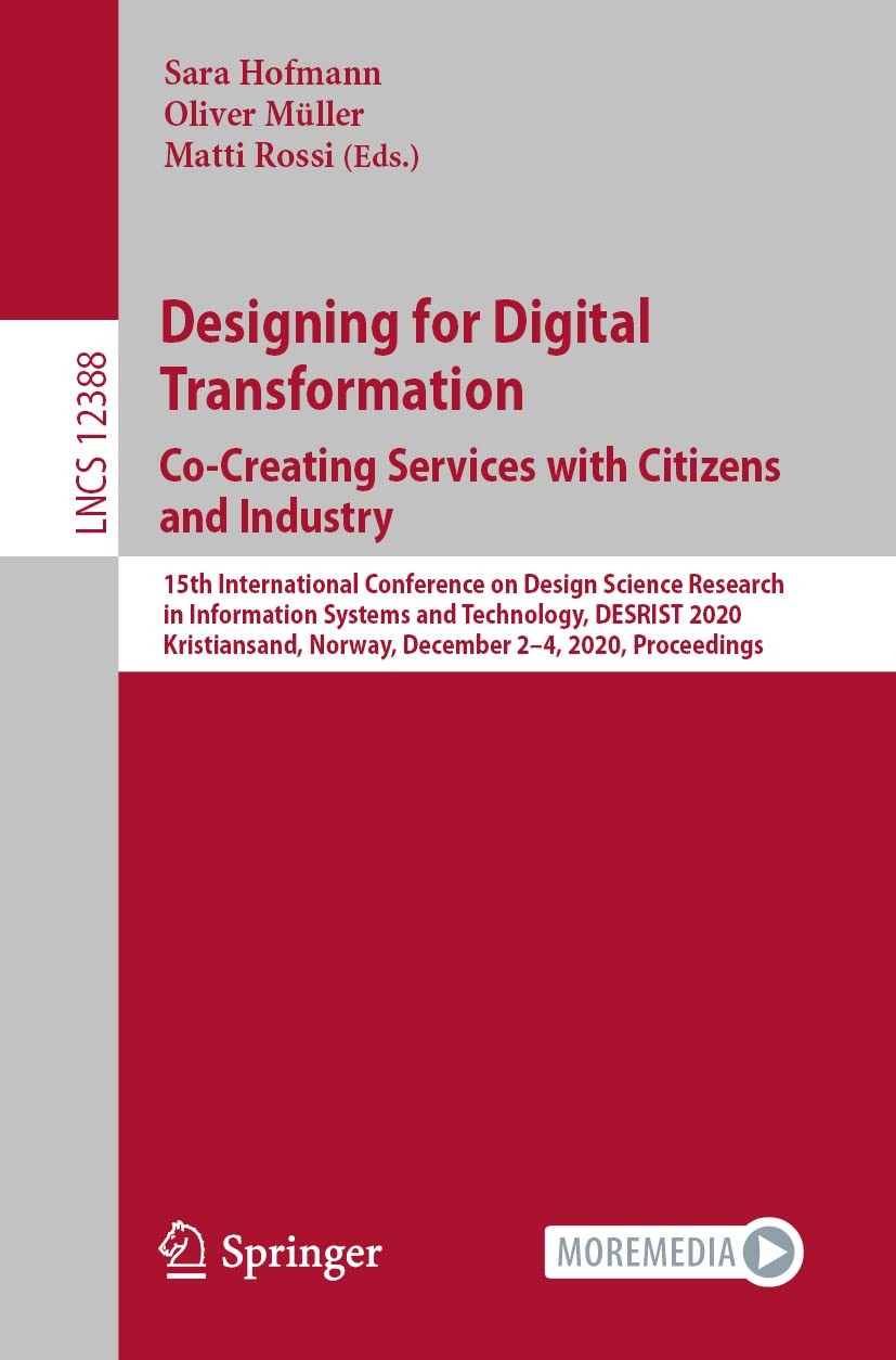 Designing for Digital Transformation. Co-Creating Services with Citizens and…