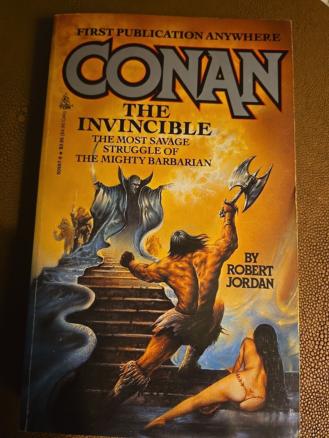 Conan The Invincible Robert Jordan TOR Fantasy PB First ED 1982