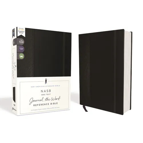 Nasb, Journal the Word Reference Bible, Hardcover, Black, Elastic Closure, Red