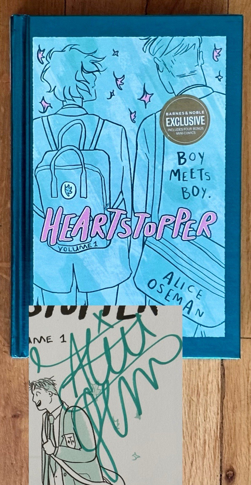 SIGNED Heartstopper: Volume 1 By Alice Oseman 2023 Hardcover AUTOGRAPHED New!