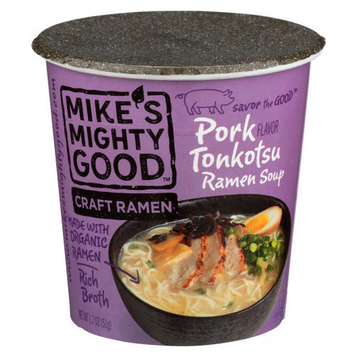 Pork Tonkotsu Ramen Soup 1.7 Oz(Case Of 6) By Mike’s Mighty Good