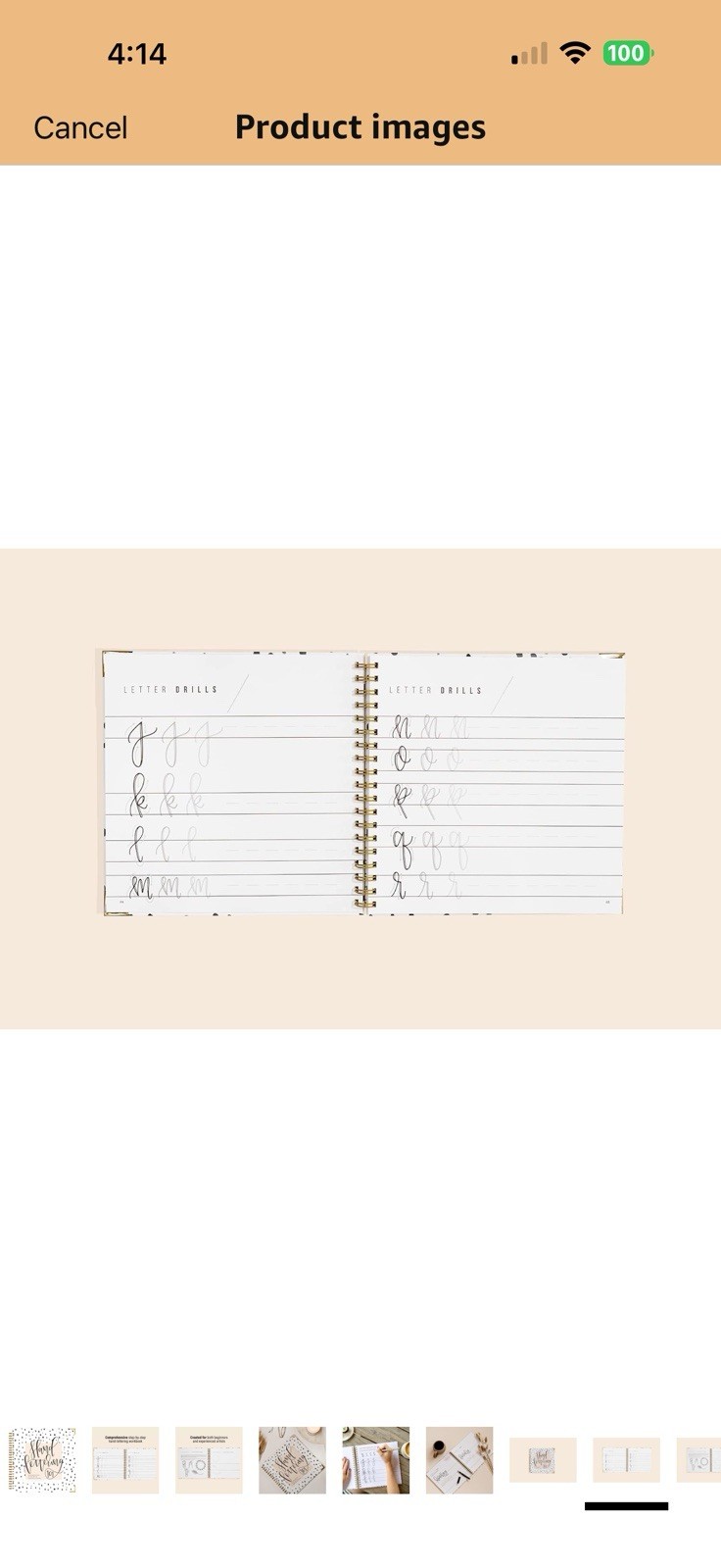 Hand Lettering 101 Step By Step Calligraphy Beginners Workbook 126 Pages New